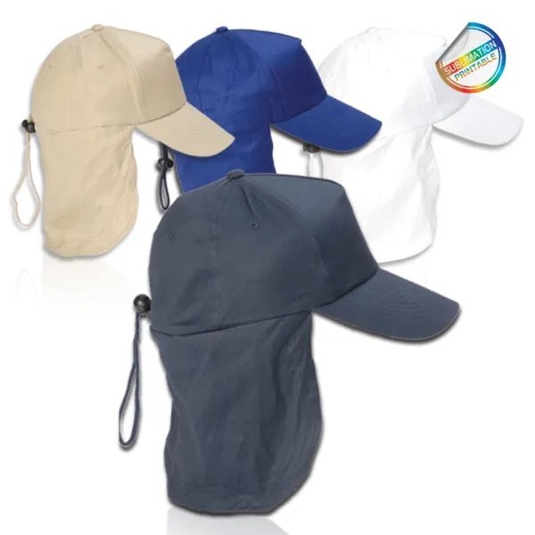 כובע ליגיונר עם הגנה לעורף מבד פוליאסטר